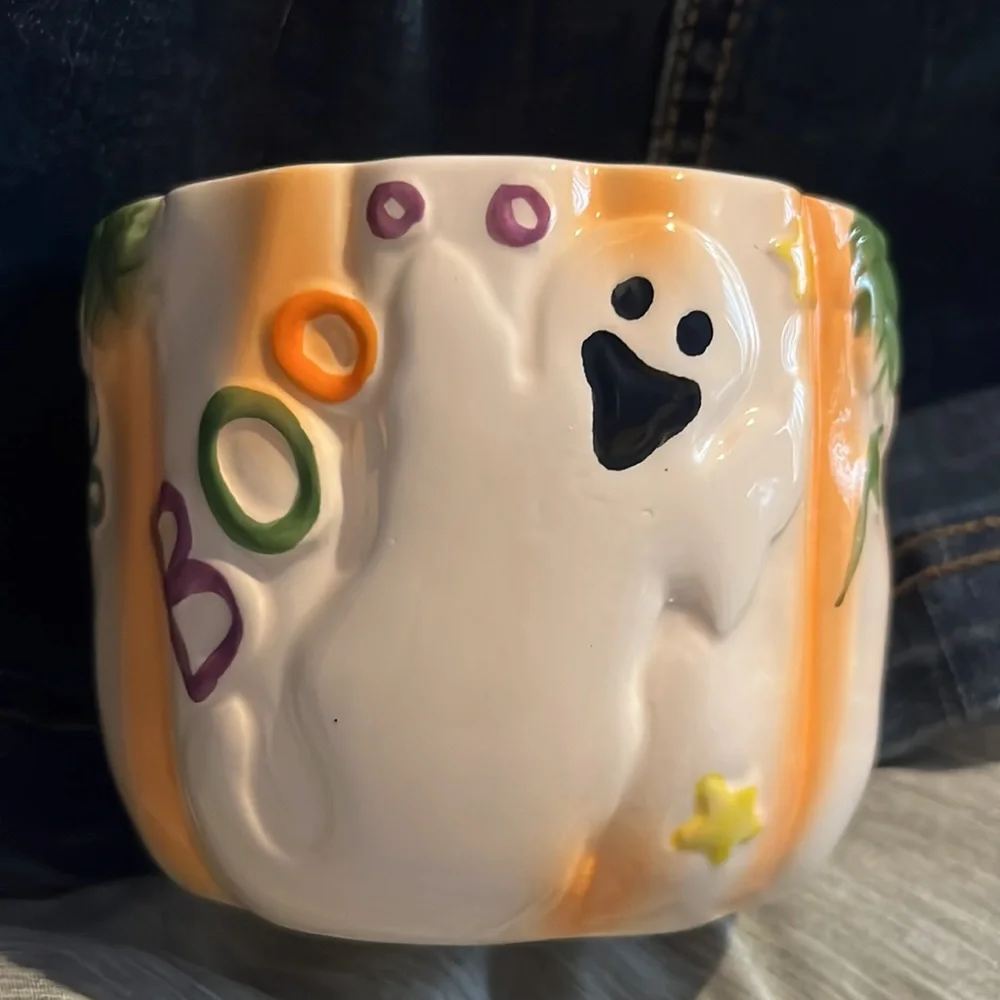 Royal Norfolk Halloween hanging container